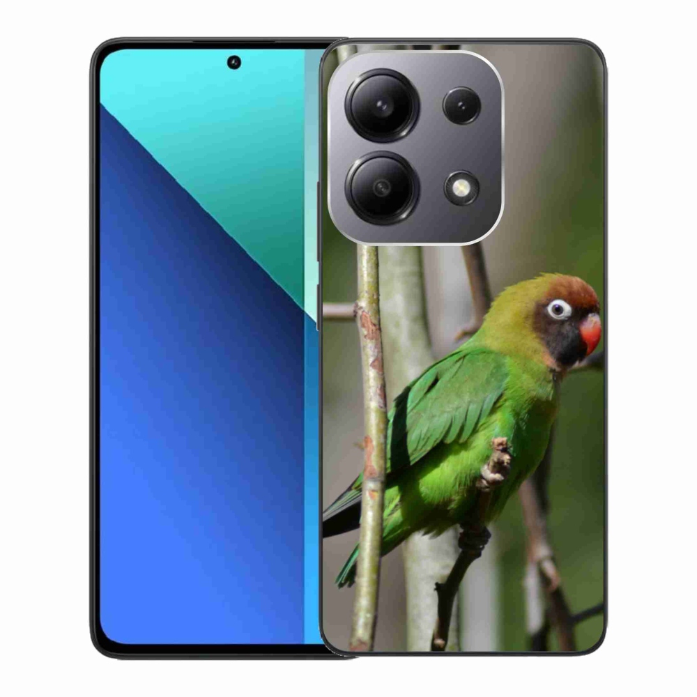 Gélový kryt mmCase na Xiaomi Redmi Note 13 - papagáj agapornis