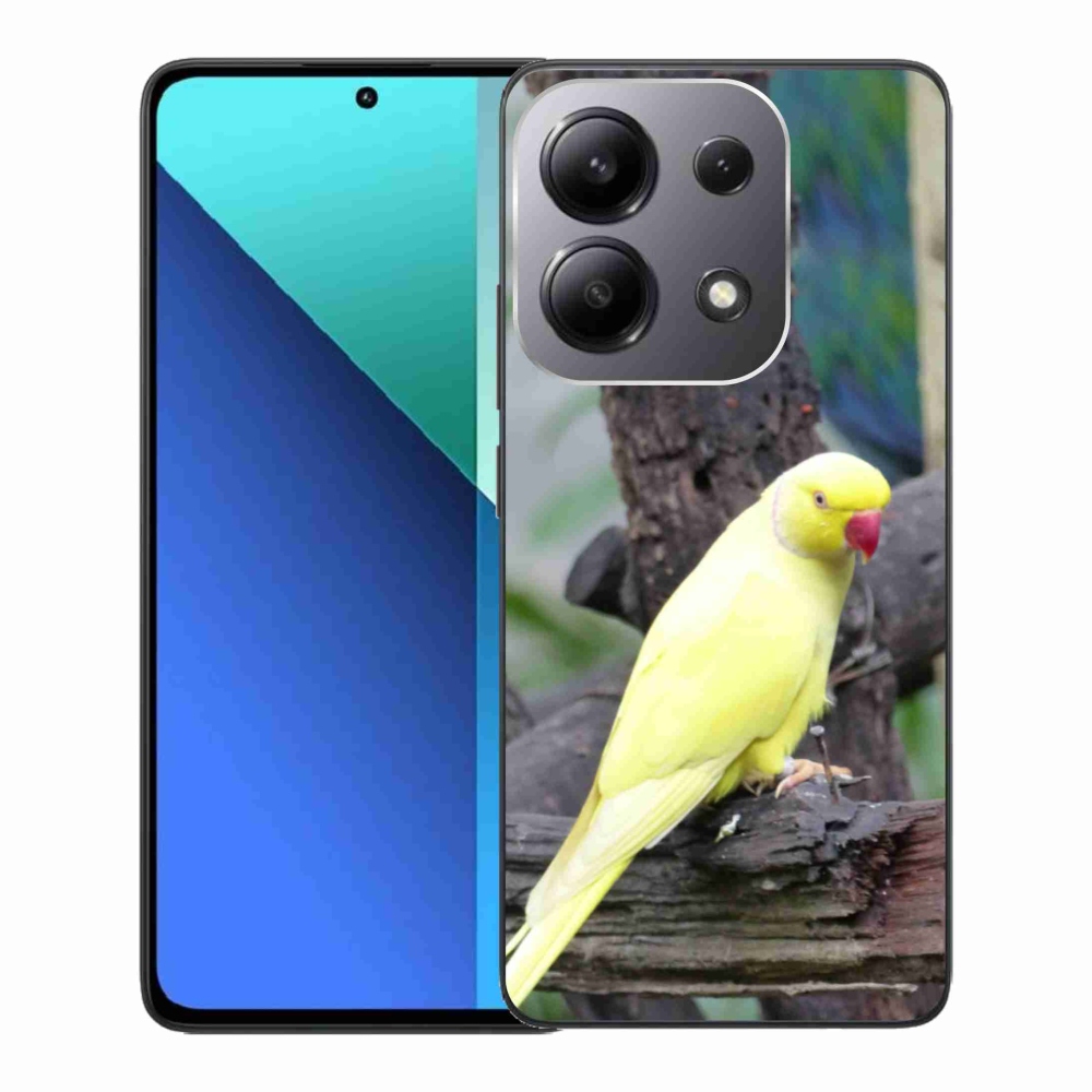 Gélový kryt mmCase na Xiaomi Redmi Note 13 - papagáj alexander žltý