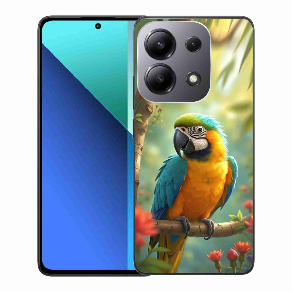 Gélový kryt mmCase na Xiaomi Redmi Note 13 - papagáj ara modrožltá