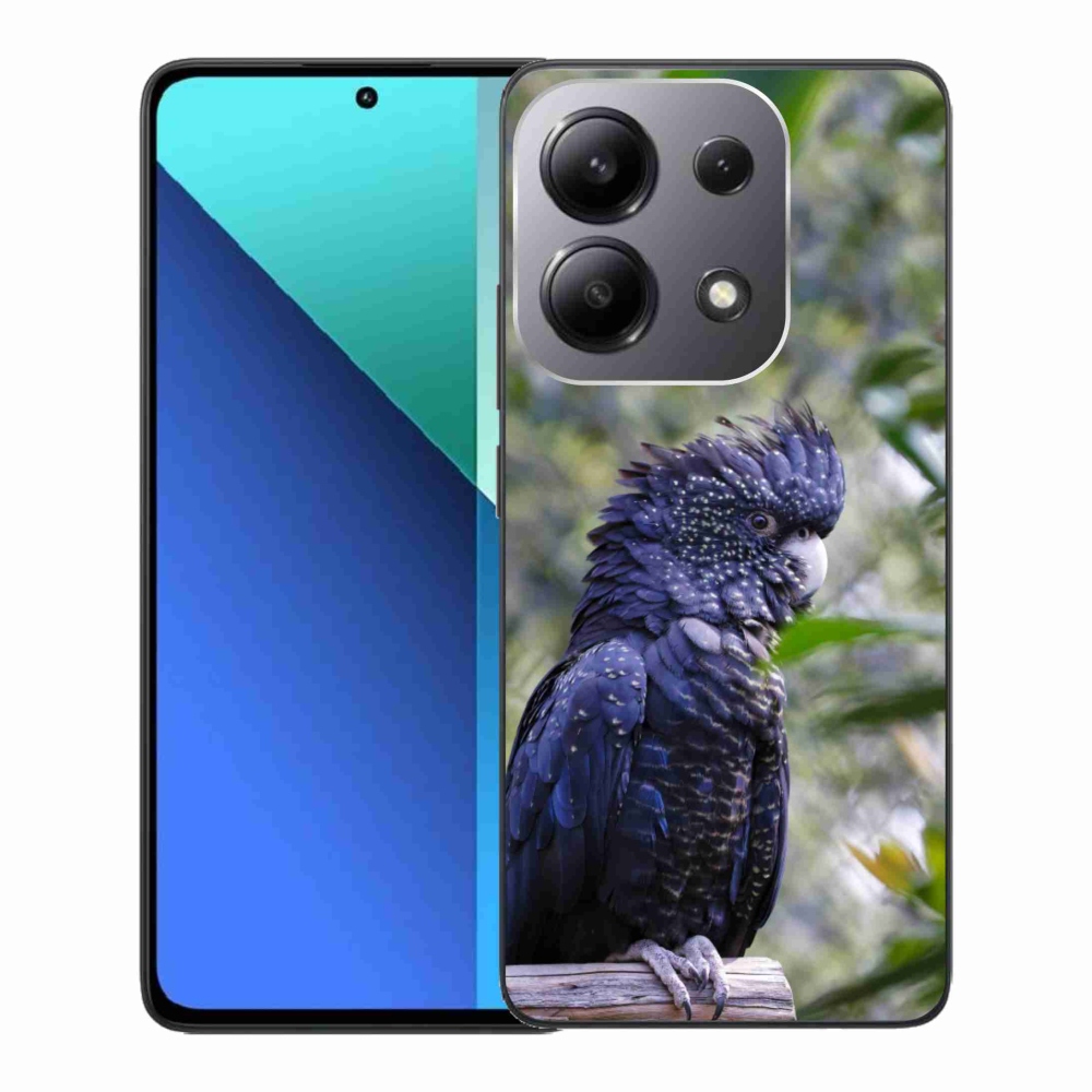 Gélový kryt mmCase na Xiaomi Redmi Note 13 - papagáj kakadu čierny