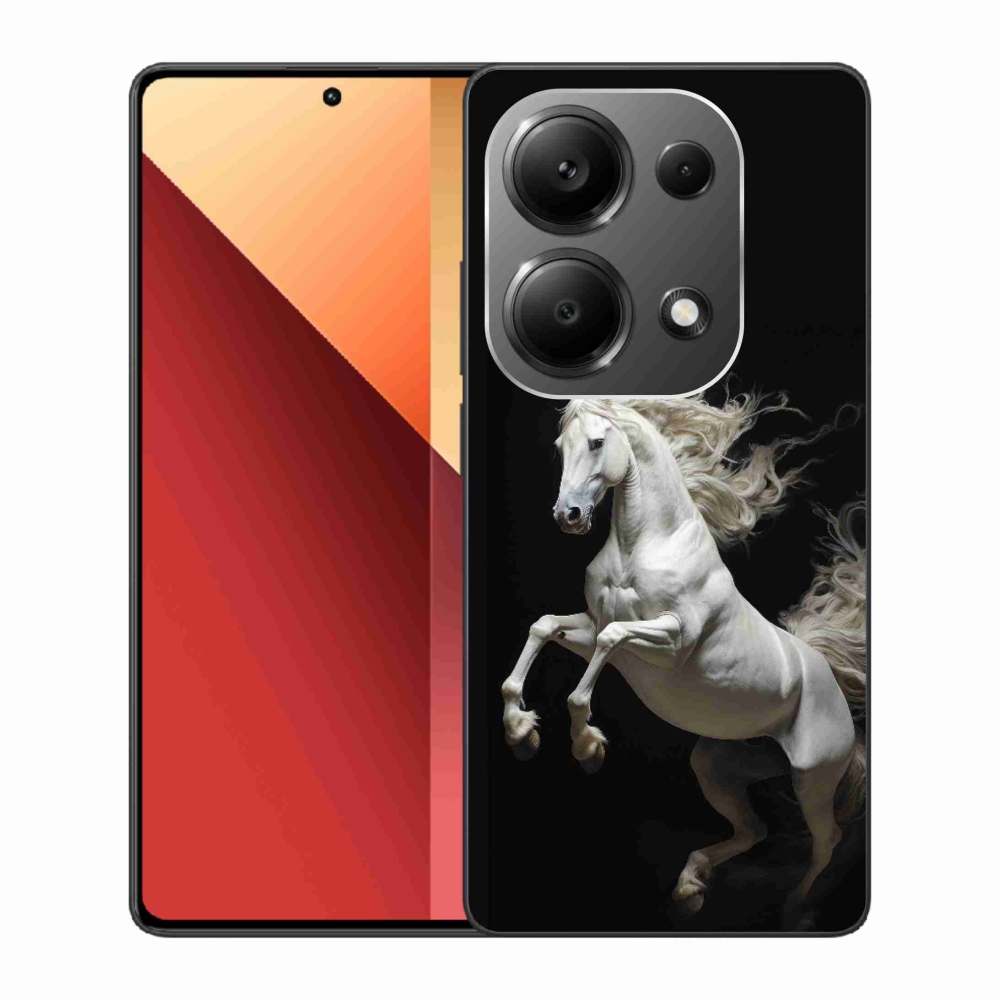 Gélový kryt mmCase na Xiaomi Redmi Note 13 Pro 4G/Poco M6 Pro - biely kôň 4