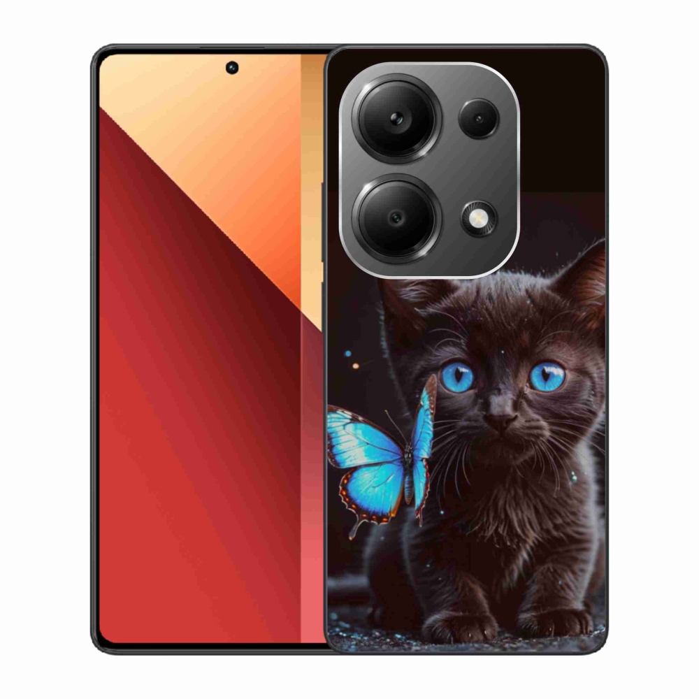 Gélový kryt mmCase na Xiaomi Redmi Note 13 Pro 4G/Poco M6 Pro - čierne mačiatko 3