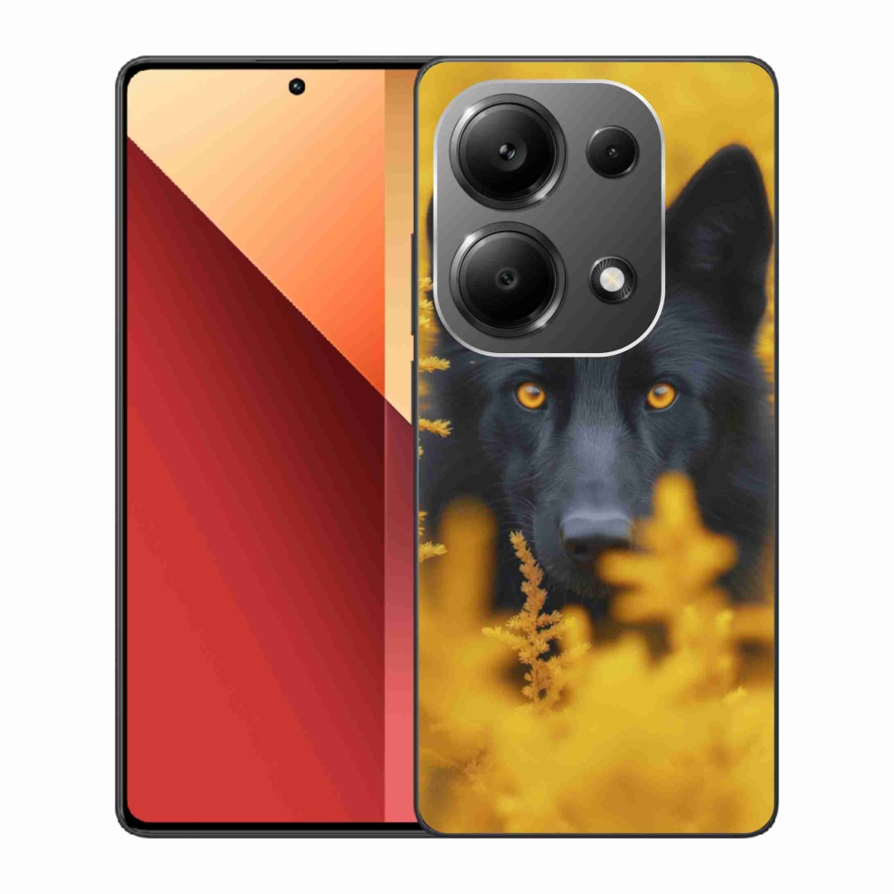 Gélový kryt mmCase na Xiaomi Redmi Note 13 Pro 4G/Poco M6 Pro - čierny vlk 2