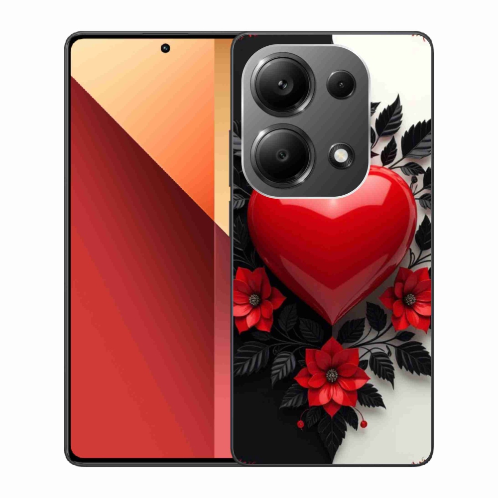 Gélový kryt mmCase na Xiaomi Redmi Note 13 Pro 4G/Poco M6 Pro - červené srdce