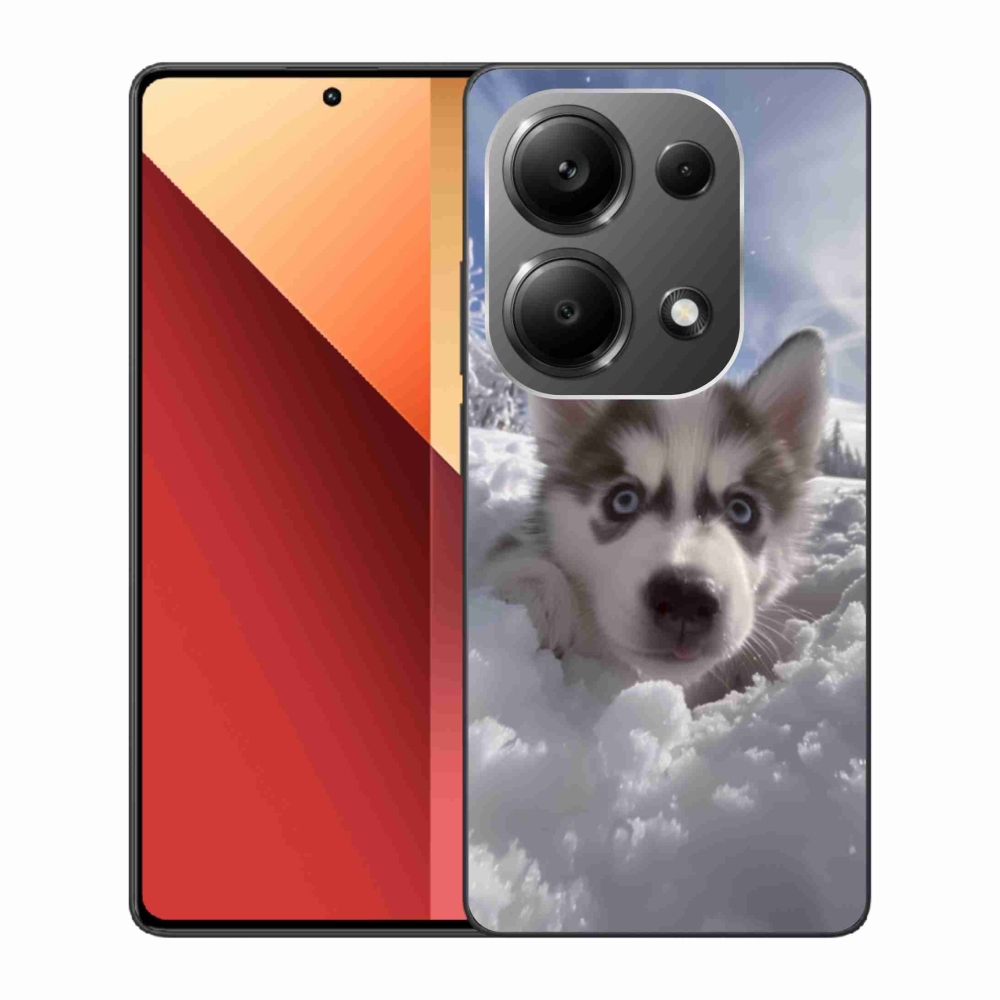 Gélový kryt mmCase na Xiaomi Redmi Note 13 Pro 4G/Poco M6 Pro - husky v snehu