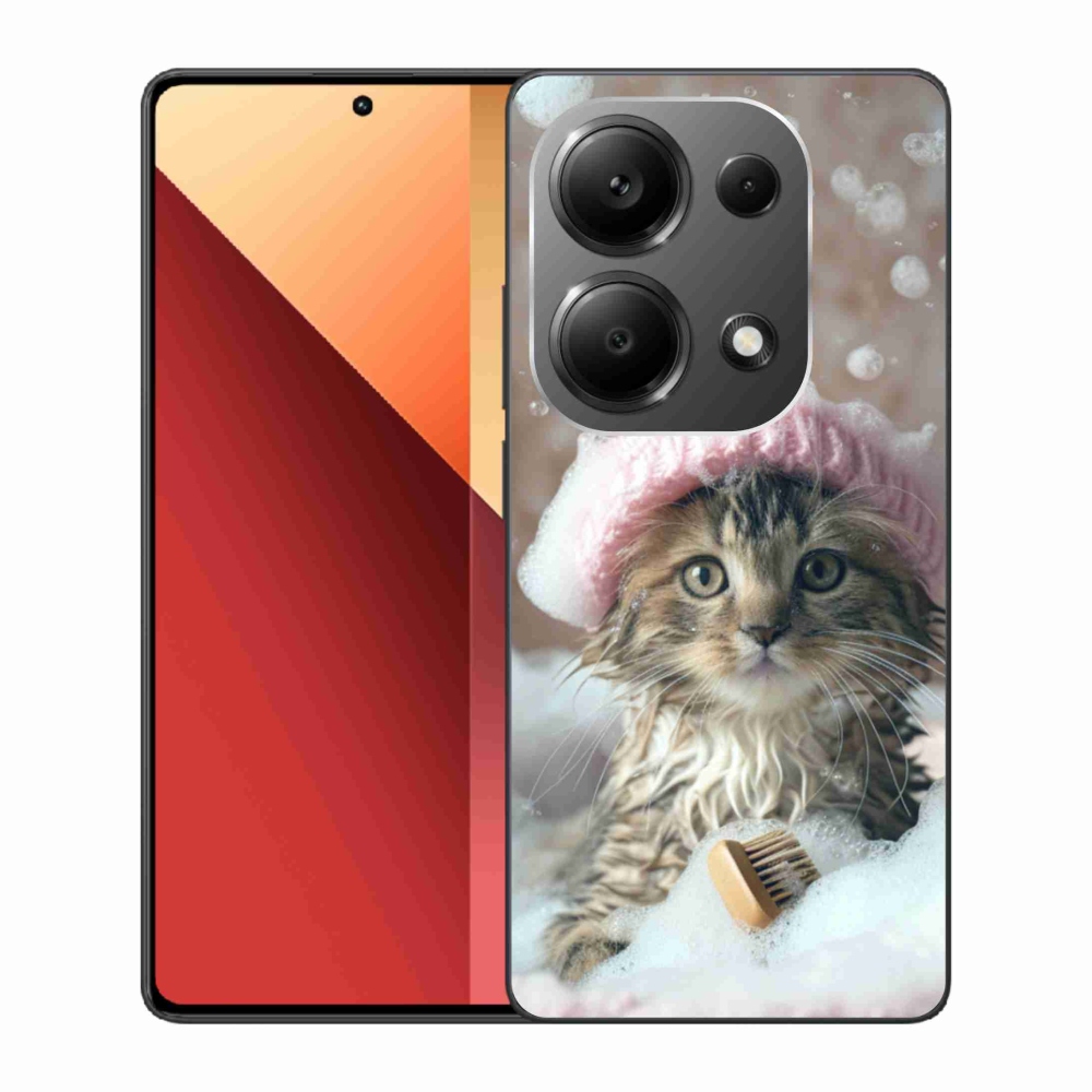Gélový kryt mmCase na Xiaomi Redmi Note 13 Pro 4G/Poco M6 Pro - mačiatko a kúpeľ