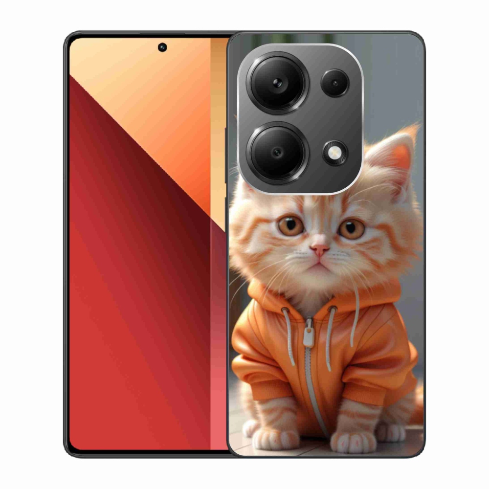 Gélový kryt mmCase na Xiaomi Redmi Note 13 Pro 4G/Poco M6 Pro - mačiatko v mikine