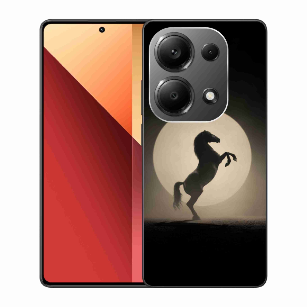 Gélový kryt mmCase na Xiaomi Redmi Note 13 Pro 4G/Poco M6 Pro - kôň v siluete