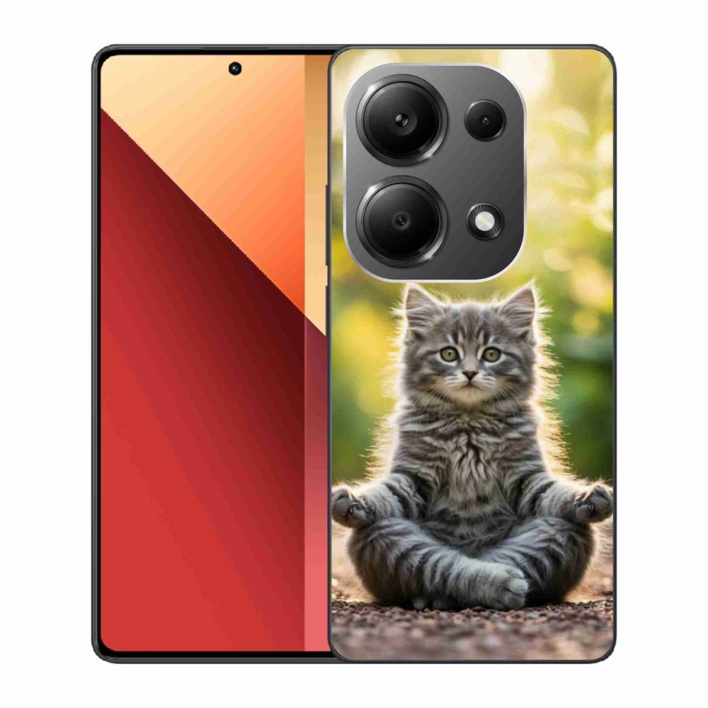 Gélový kryt mmCase na Xiaomi Redmi Note 13 Pro 4G/Poco M6 Pro - meditujúce mačiatko