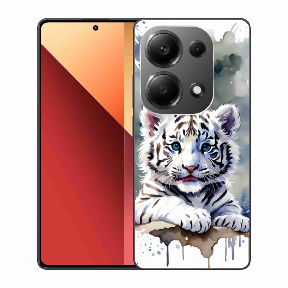 Gélový kryt mmCase na Xiaomi Redmi Note 13 Pro 4G/Poco M6 Pro - mláďa bieleho tigra