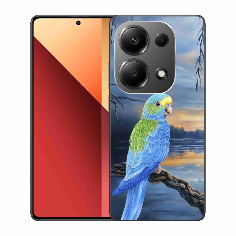 Gélový kryt mmCase na Xiaomi Redmi Note 13 Pro 4G/Poco M6 Pro - modrý papagáj