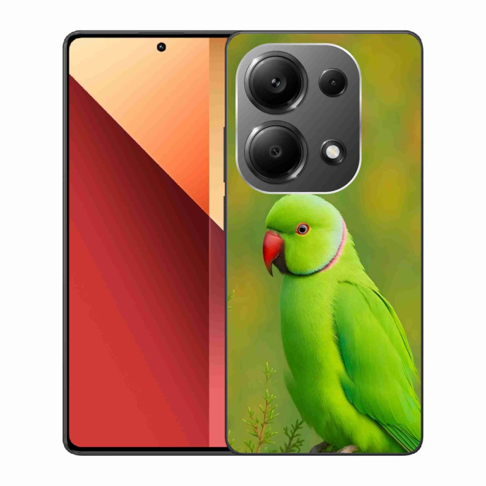 Gélový kryt mmCase na Xiaomi Redmi Note 13 Pro 4G/Poco M6 Pro - papagáj alexander 2