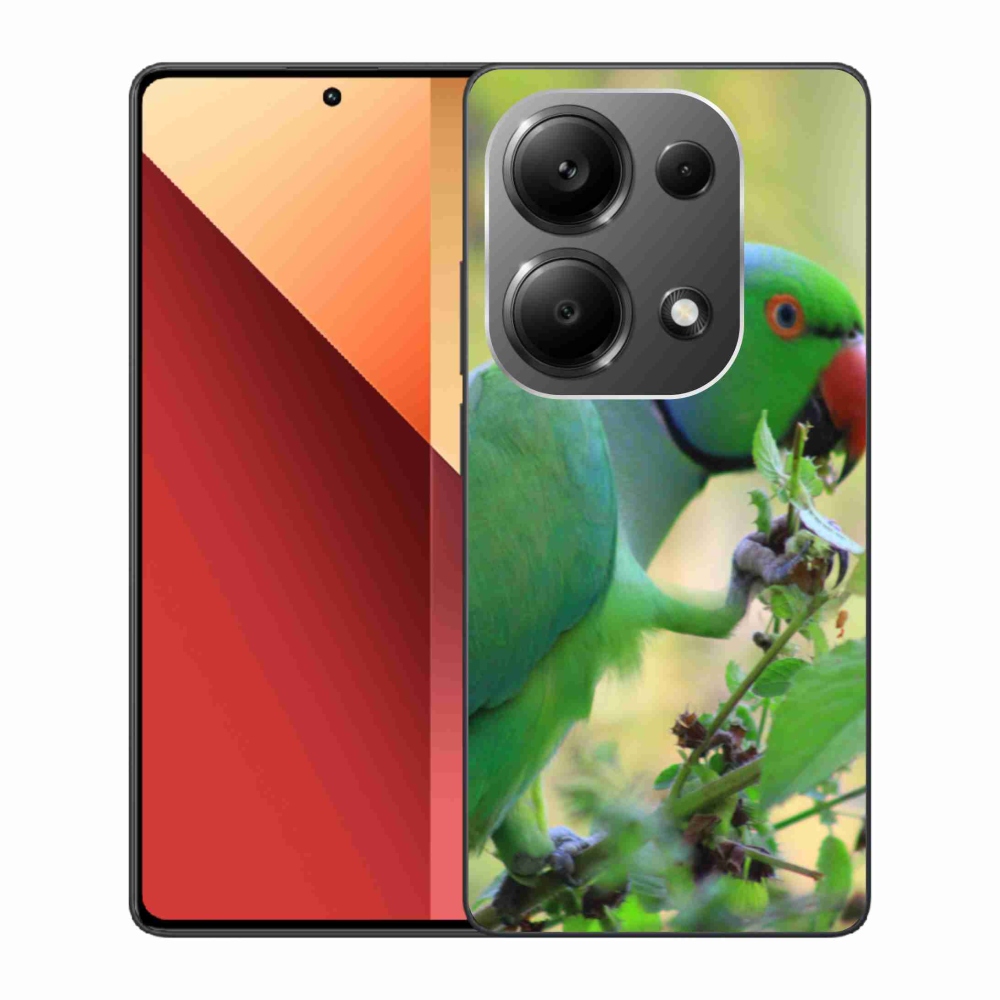 Gélový kryt mmCase na Xiaomi Redmi Note 13 Pro 4G/Poco M6 Pro - papagáj alexandr