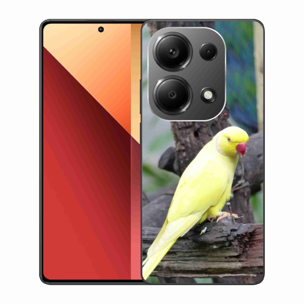 Gélový kryt mmCase na Xiaomi Redmi Note 13 Pro 4G/Poco M6 Pro - papagáj alexander žltý