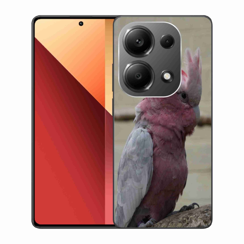 Gélový kryt mmCase na Xiaomi Redmi Note 13 Pro 4G/Poco M6 Pro - papagáj kakadu ružový