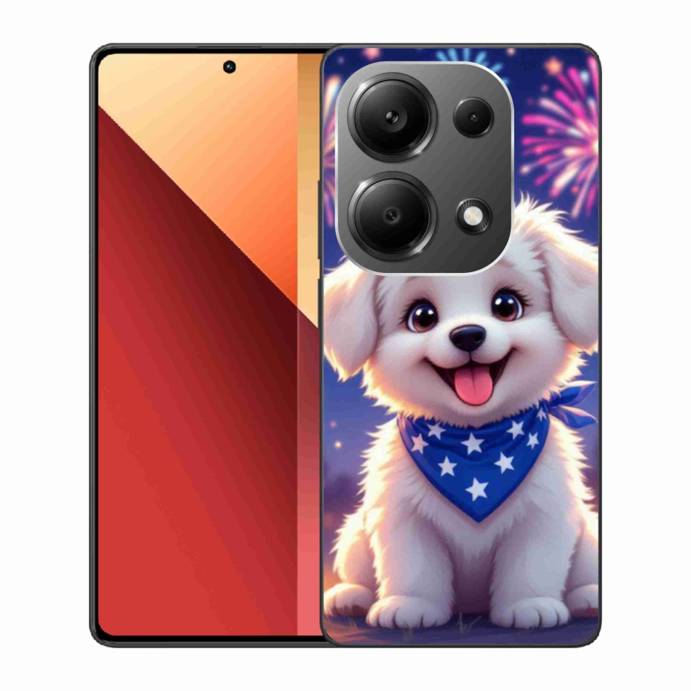 Gélový kryt mmCase na Xiaomi Redmi Note 13 Pro 4G/Poco M6 Pro - slávnostné šteňa