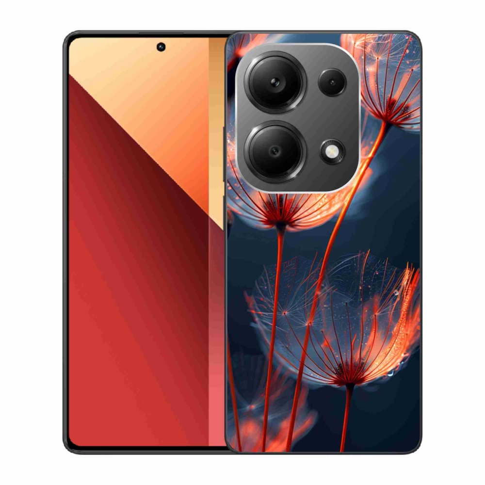 Gélový kryt mmCase na Xiaomi Redmi Note 13 Pro 4G/Poco M6 Pro - svetielkujúca páperie