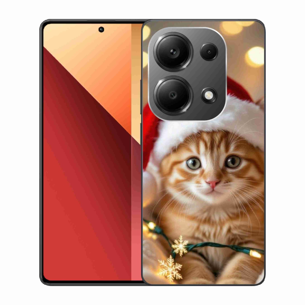 Gélový kryt mmCase na Xiaomi Redmi Note 13 Pro 4G/Poco M6 Pro - vianočné mačiatko