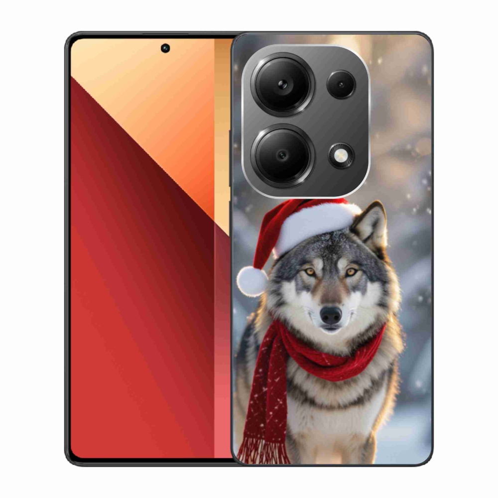 Gélový kryt mmCase na Xiaomi Redmi Note 13 Pro 4G/Poco M6 Pro - vianočný vlk
