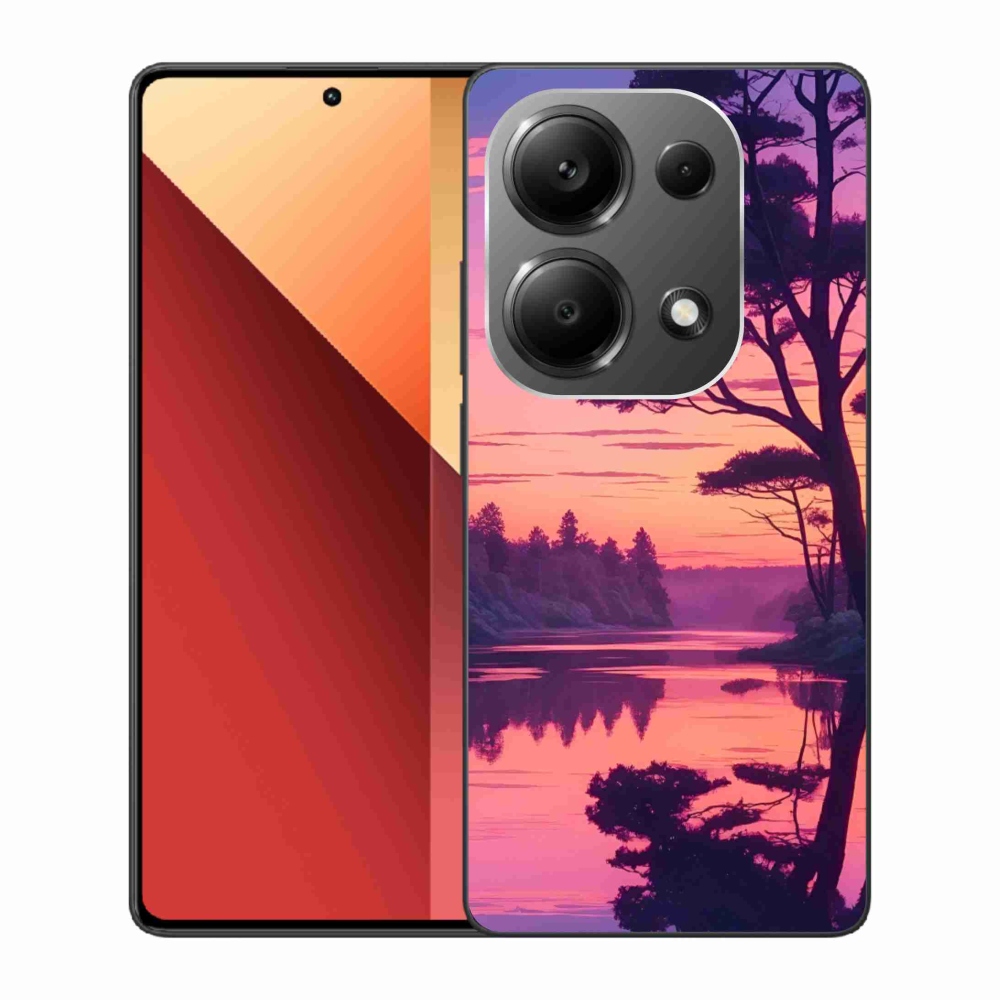 Gélový kryt mmCase na Xiaomi Redmi Note 13 Pro 4G/Poco M6 Pro - západ slnka nad jazerom