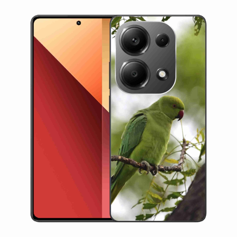 Gélový kryt mmCase na Xiaomi Redmi Note 13 Pro 4G/Poco M6 Pro - zelený papagáj