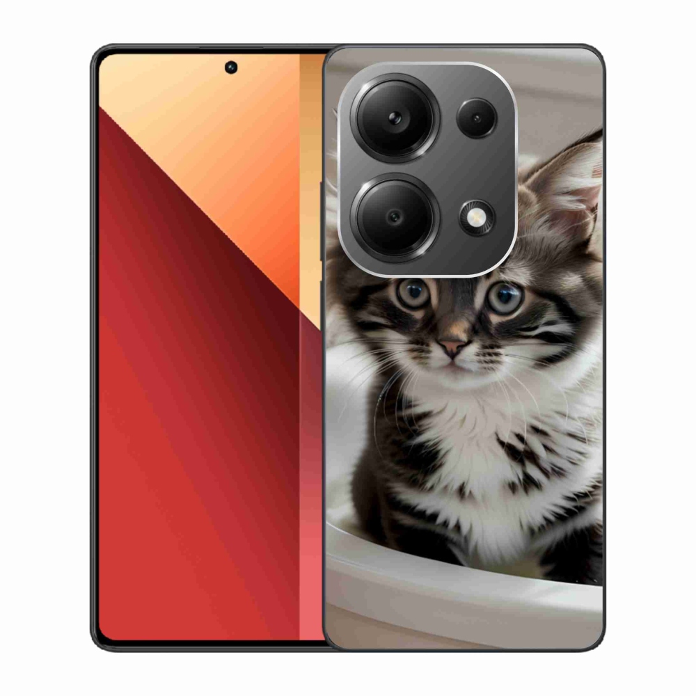 Gélový kryt mmCase na Xiaomi Redmi Note 13 Pro 4G/Poco M6 Pro - zvedavé mačiatko