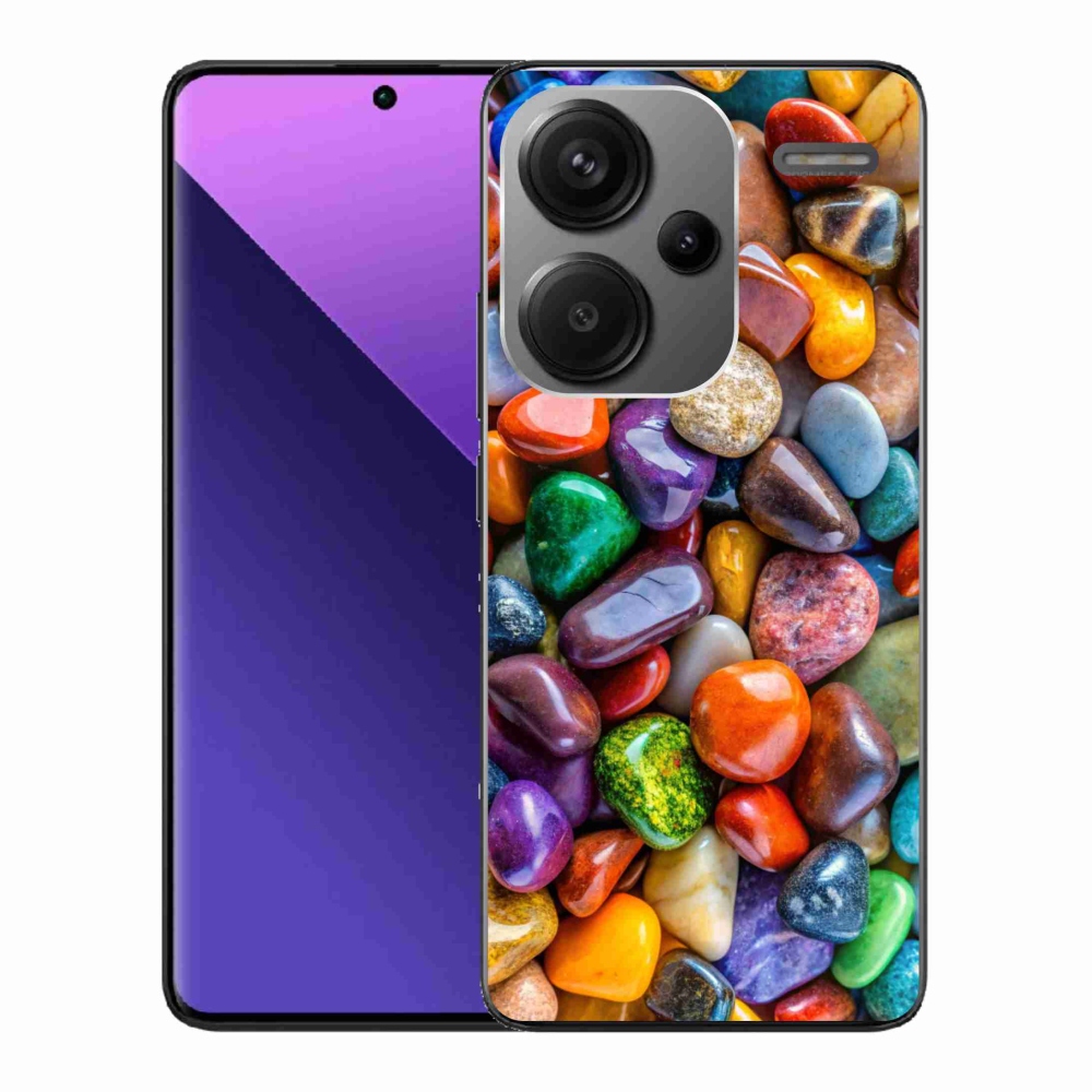 Gélový kryt mmCase na Xiaomi Redmi Note 13 Pro+ 5G - farebné kamienky