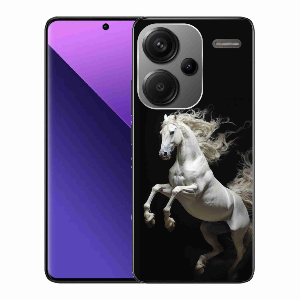 Gélový kryt mmCase na Xiaomi Redmi Note 13 Pro+ 5G - biely kôň 4