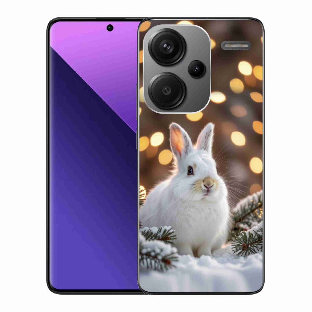 Gélový kryt mmCase na Xiaomi Redmi Note 13 Pro+ 5G - biely zajac