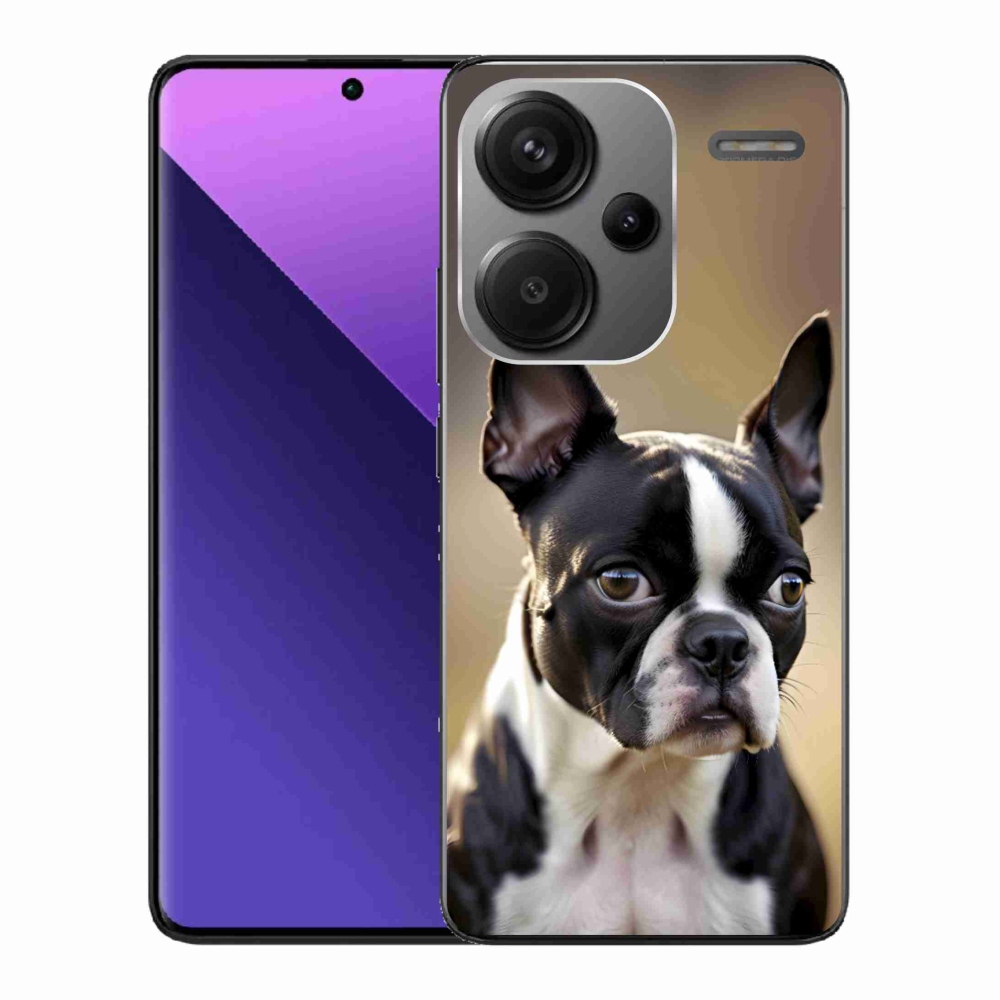 Gélový kryt mmCase na Xiaomi Redmi Note 13 Pro+ 5G - bostonský teriér