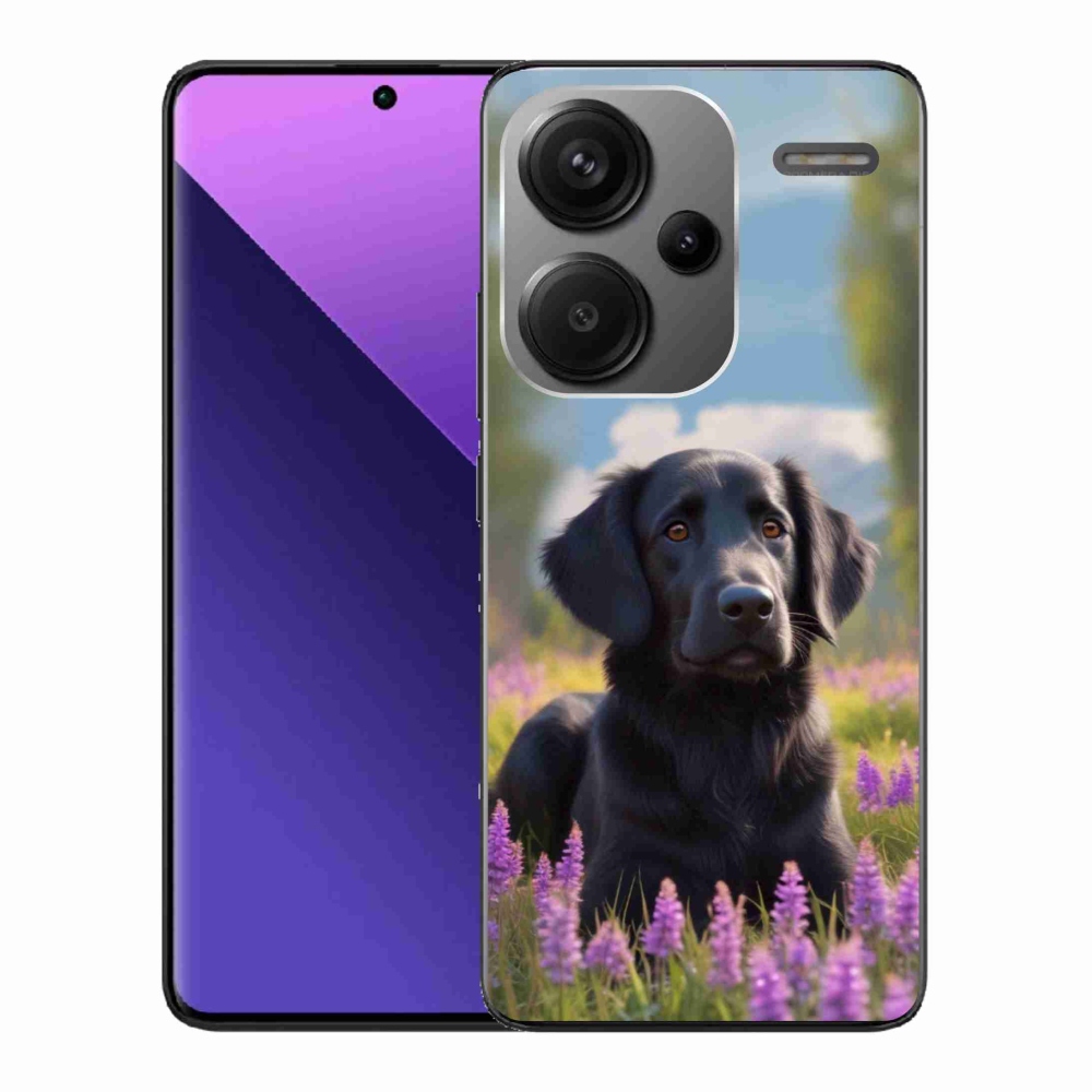 Gélový kryt mmCase na Xiaomi Redmi Note 13 Pro+ 5G - elegantný čierny retriever