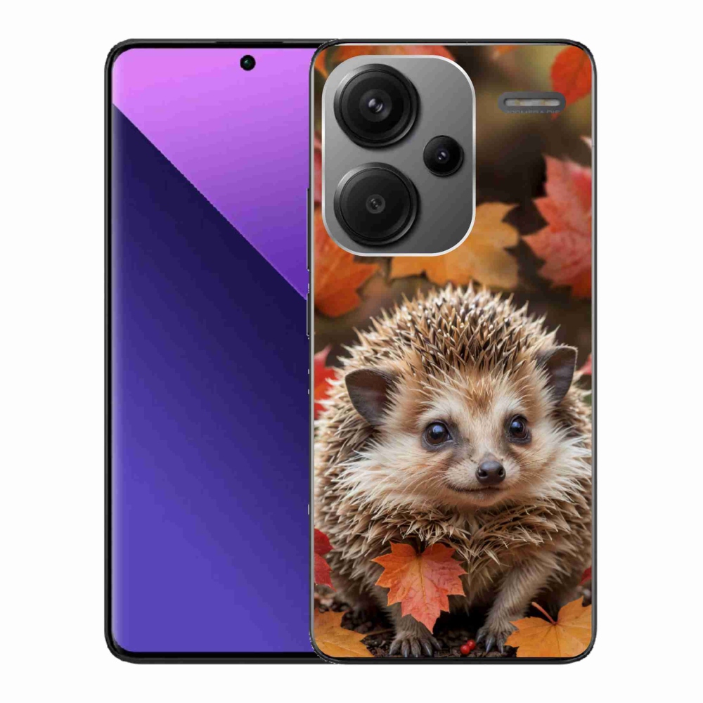 Gélový kryt mmCase na Xiaomi Redmi Note 13 Pro+ 5G - ježko v lístia