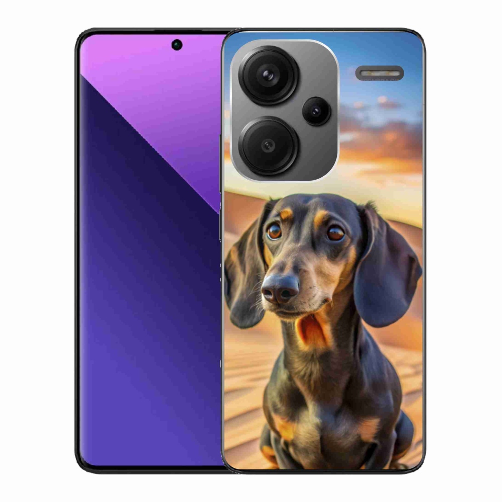 Gélový kryt mmCase na Xiaomi Redmi Note 13 Pro+ 5G - jazvečík 3