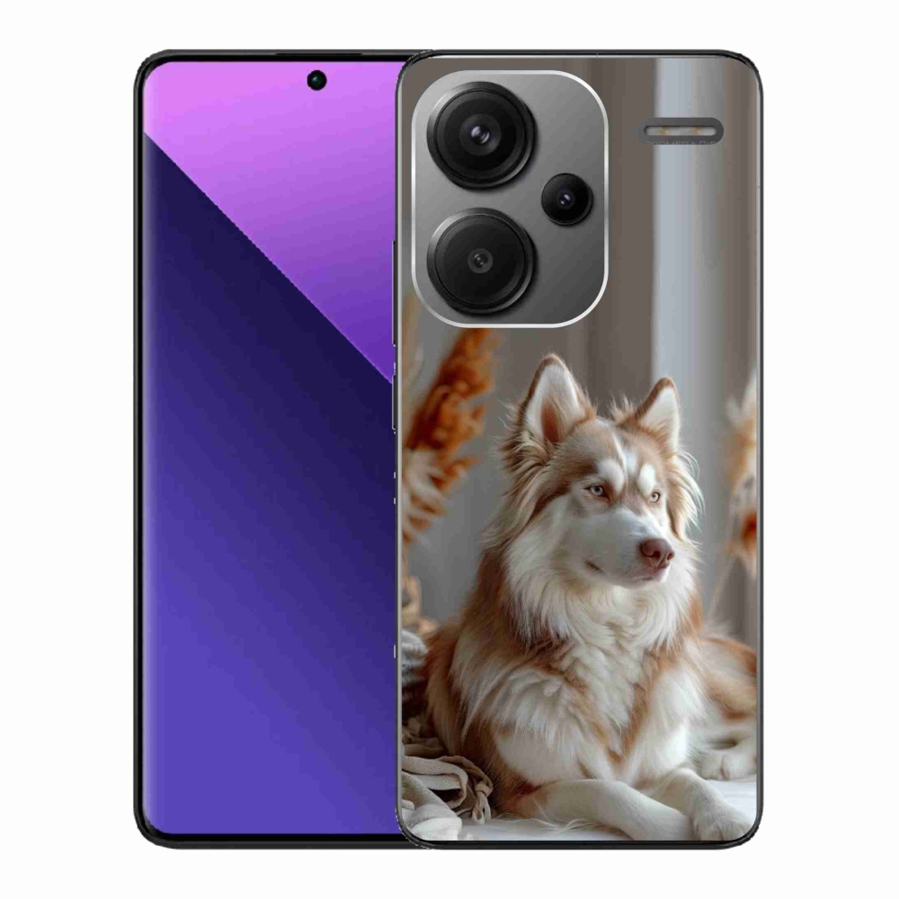 Gélový kryt mmCase na Xiaomi Redmi Note 13 Pro+ 5G - pokojný sibírsky husky