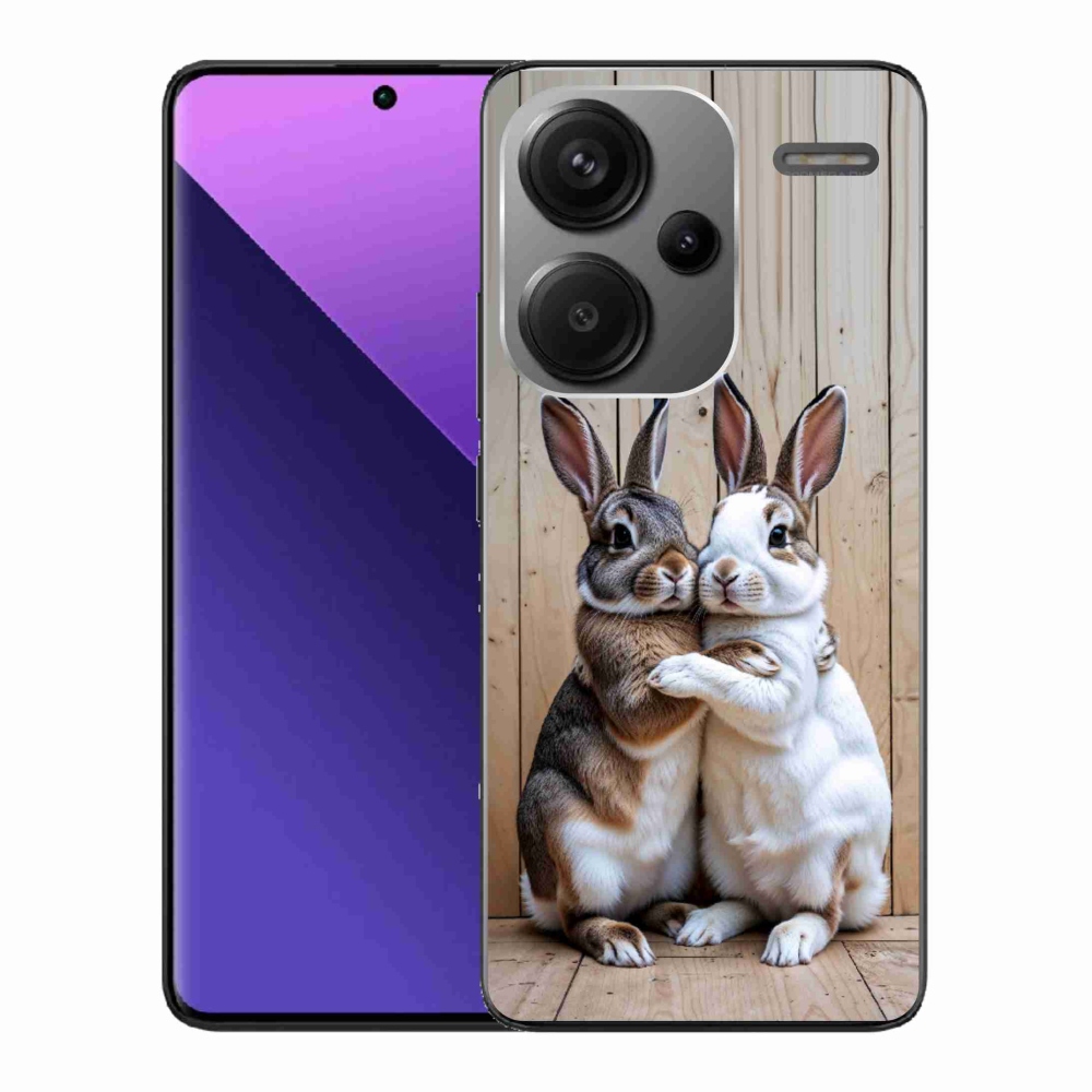 Gélový kryt mmCase na Xiaomi Redmi Note 13 Pro+ 5G - králičie pár