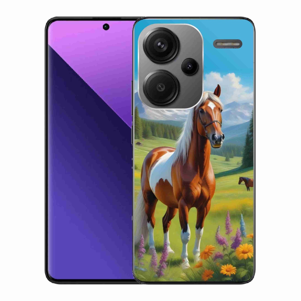 Gélový kryt mmCase na Xiaomi Redmi Note 13 Pro+ 5G - kôň na lúke