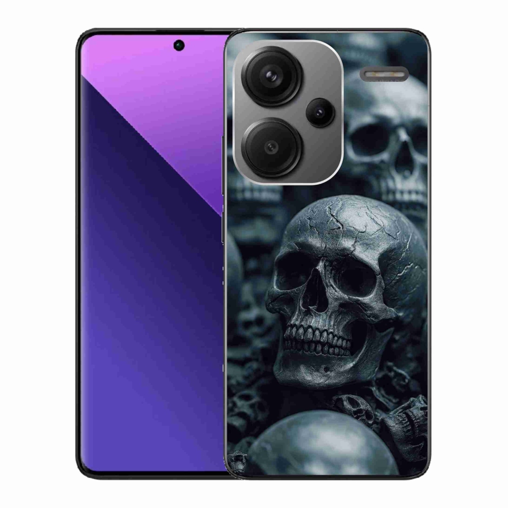 Gélový kryt mmCase na Xiaomi Redmi Note 13 Pro+ 5G - lebka 2