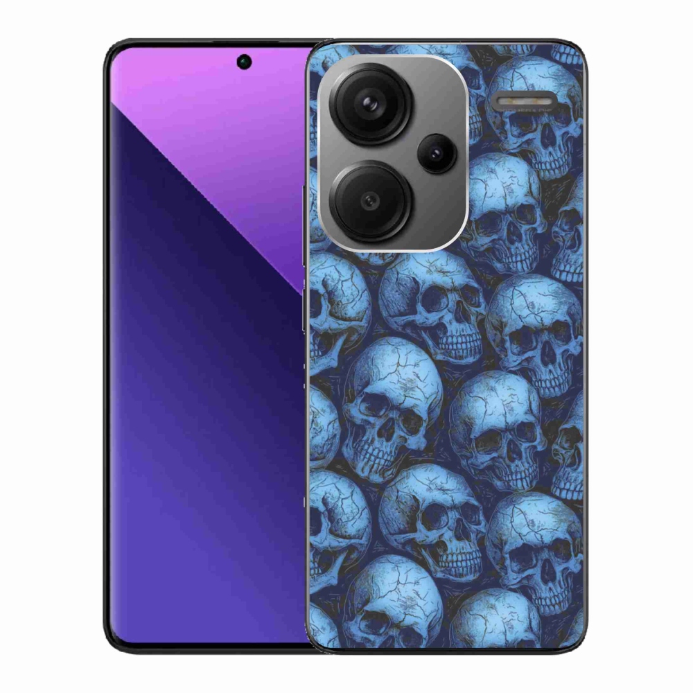 Gélový kryt mmCase na Xiaomi Redmi Note 13 Pro+ 5G - lebky