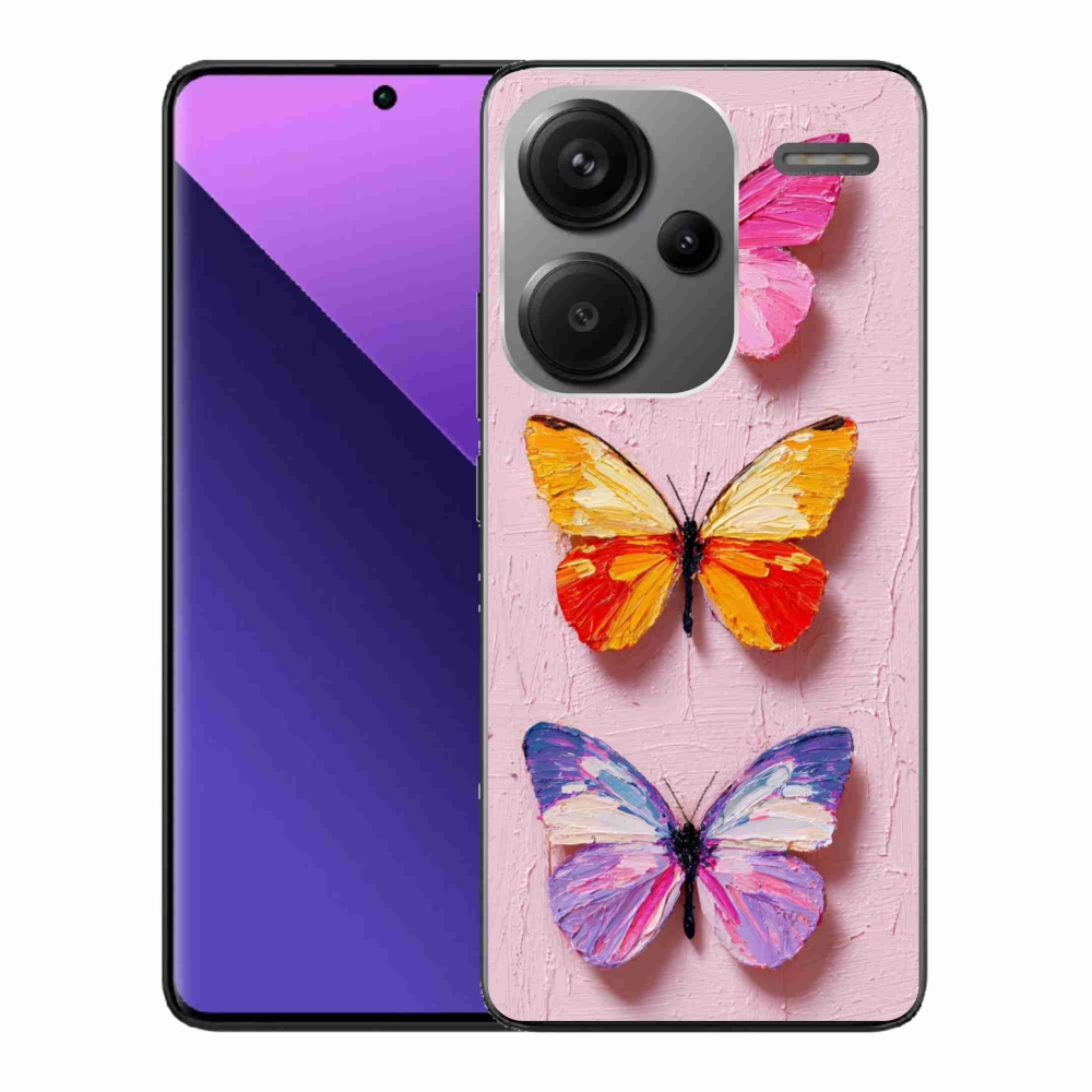 Gélový kryt mmCase na Xiaomi Redmi Note 13 Pro+ 5G - motýlia trojica
