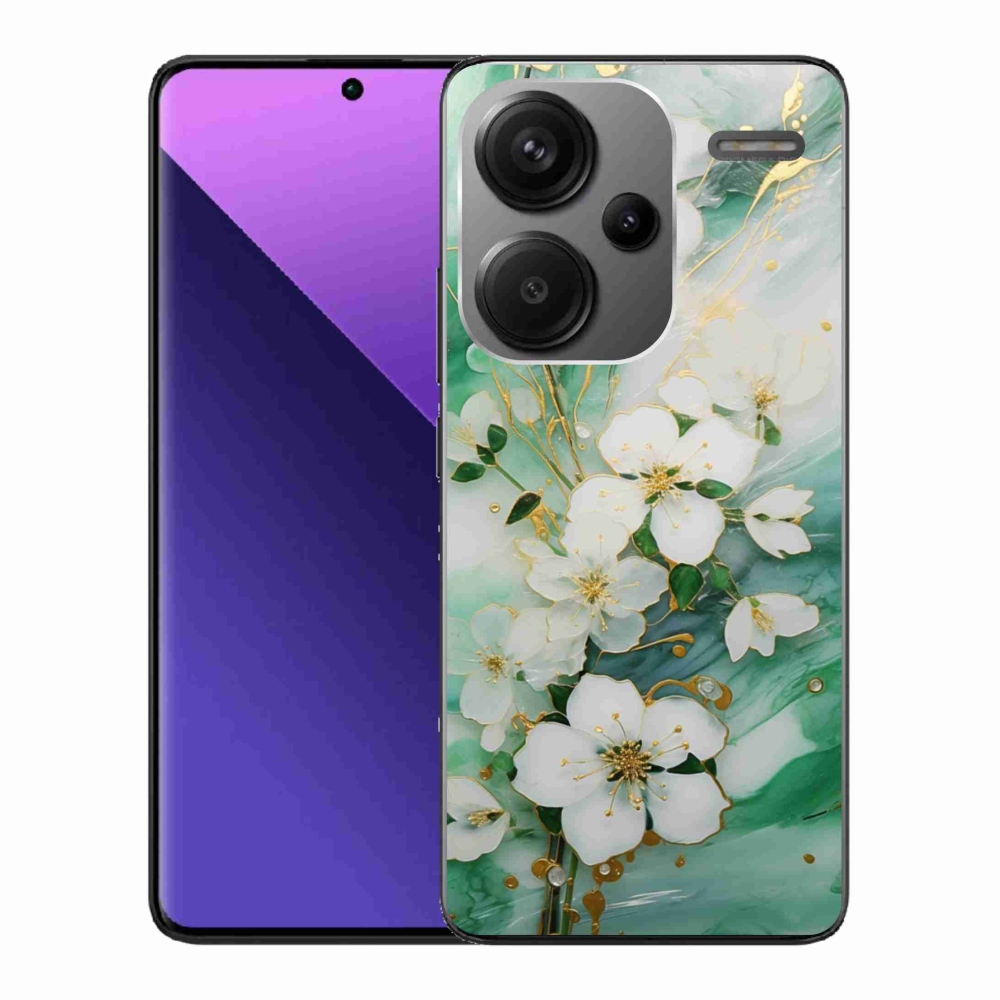 Gélový kryt mmCase na Xiaomi Redmi Note 13 Pro+ 5G - nežné kvety