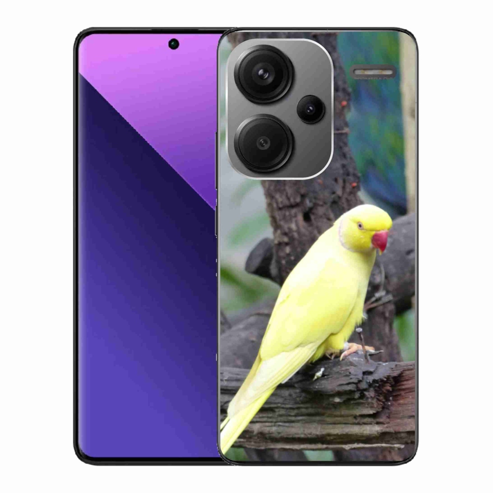 Gélový kryt mmCase na Xiaomi Redmi Note 13 Pro+ 5G - papagáj alexander žltý