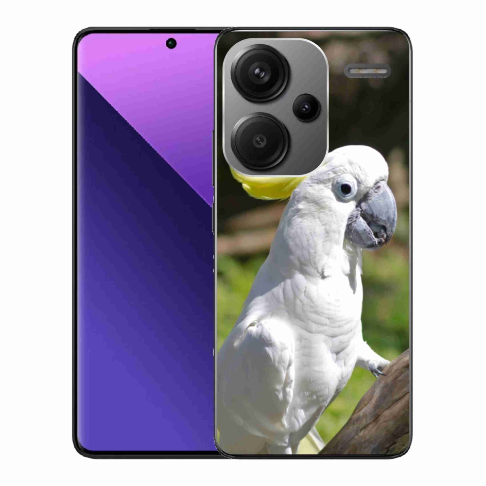 Gélový kryt mmCase na Xiaomi Redmi Note 13 Pro+ 5G - papagáj kakadu 2