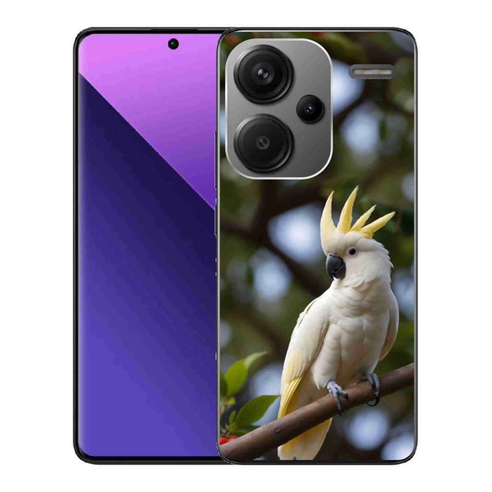 Gélový kryt mmCase na Xiaomi Redmi Note 13 Pro+ 5G - papagáj kakadu 3