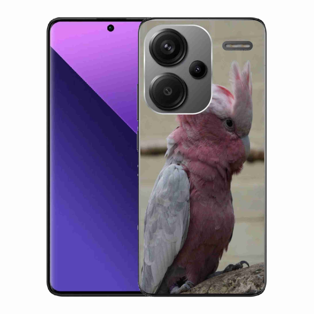 Gélový kryt mmCase na Xiaomi Redmi Note 13 Pro+ 5G - papagáj kakadu ružový