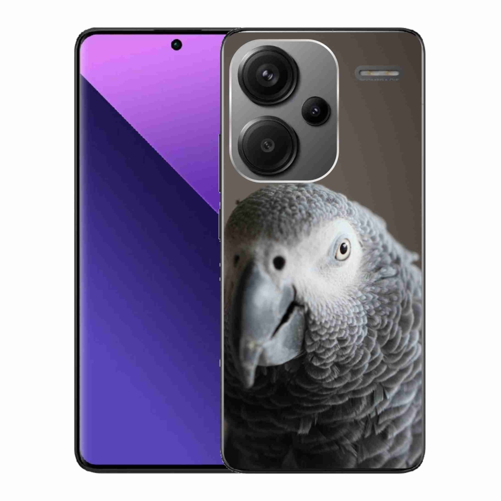Gélový kryt mmCase na Xiaomi Redmi Note 13 Pro+ 5G - papagáj žako 2