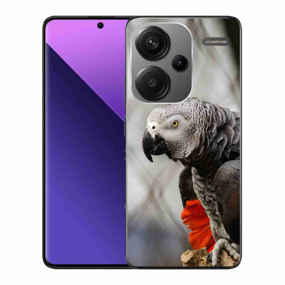 Gélový kryt mmCase na Xiaomi Redmi Note 13 Pro+ 5G - papagáj žako 3