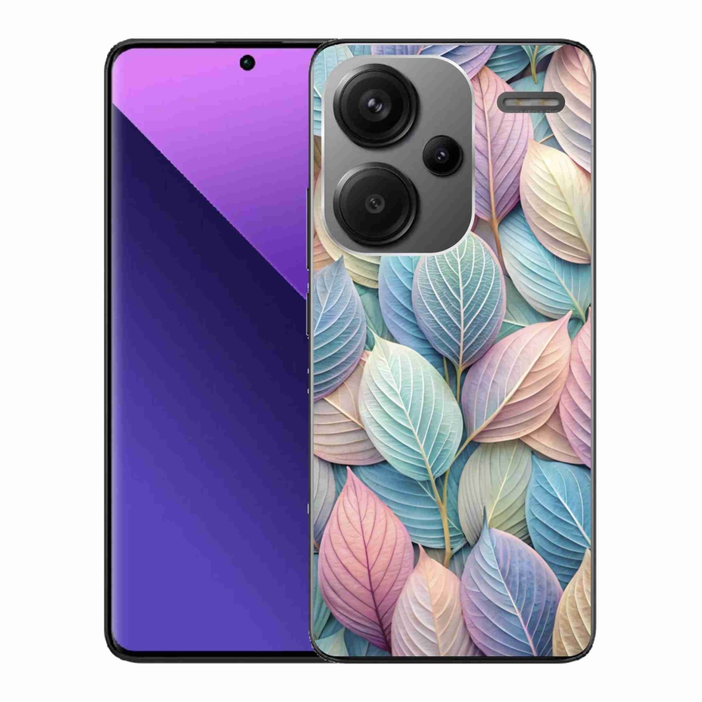 Gélový kryt mmCase na Xiaomi Redmi Note 13 Pro+ 5G - pastelové listy