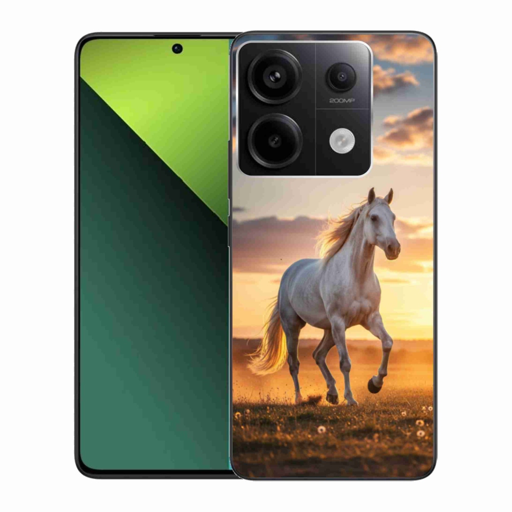 Gélový kryt mmCase na Xiaomi Redmi Note 13 Pro 5G/Poco X6 5G - bežiaci biely kôň 2