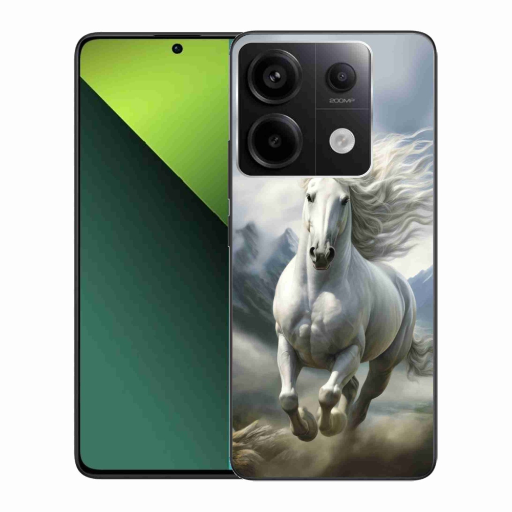 Gélový kryt mmCase na Xiaomi Redmi Note 13 Pre 5G/Poco X6 5G - bežiaci biely kôň 3