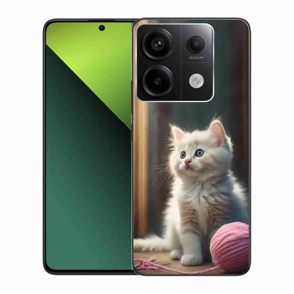 Gélový kryt mmCase na Xiaomi Redmi Note 13 Pro 5G/Poco X6 5G - biele mačiatko 2